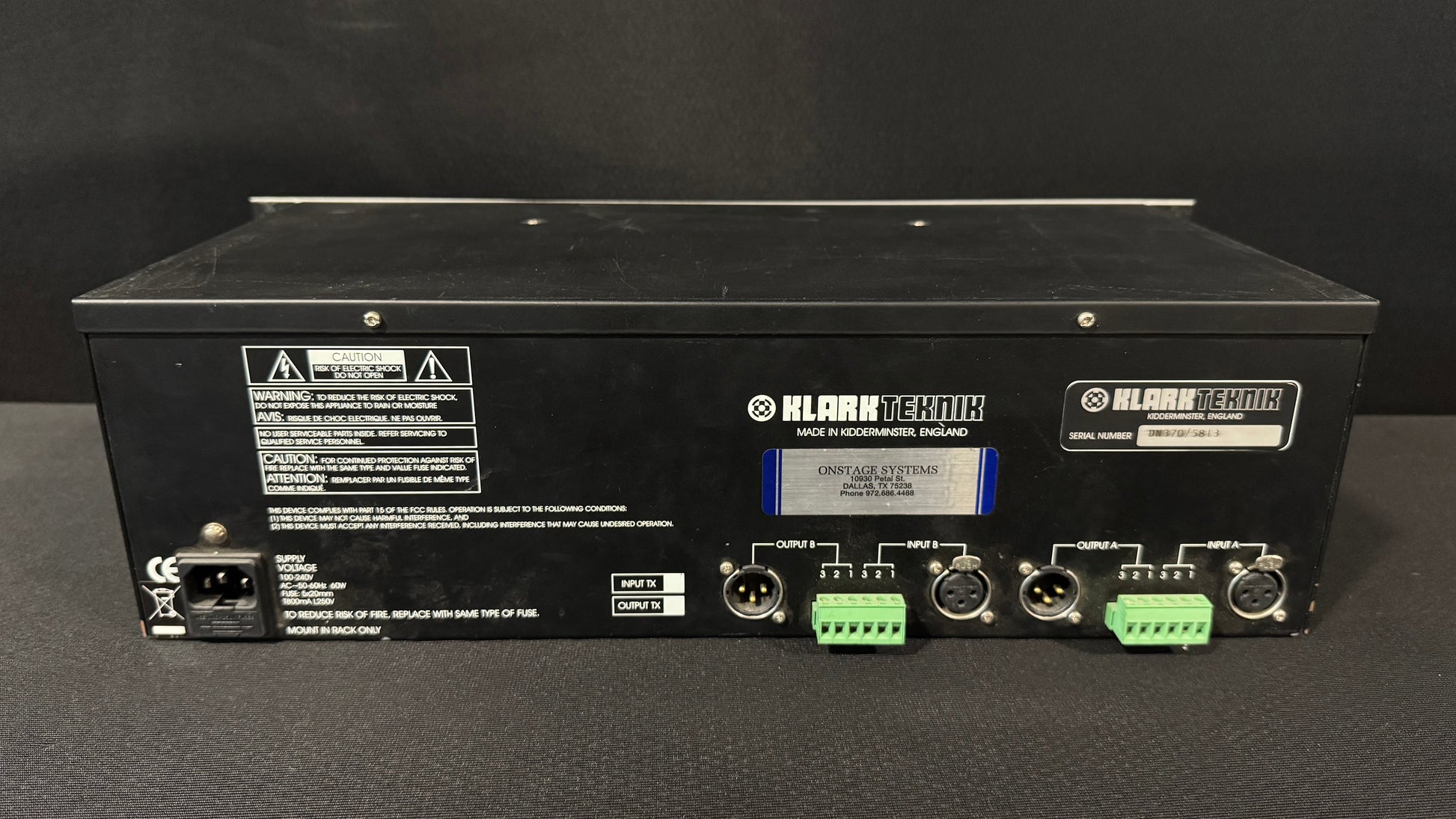 Klark Teknik DN370 Graphic Equalizer, Klark Teknik DN370, DN370 Graphic EQ, Klark Teknik EQ, DN370. We Sell Professional Audio Equipment. Audio Systems, Amplifiers, Consoles, Mixers, Electronics, Entertainment, Live Sound.