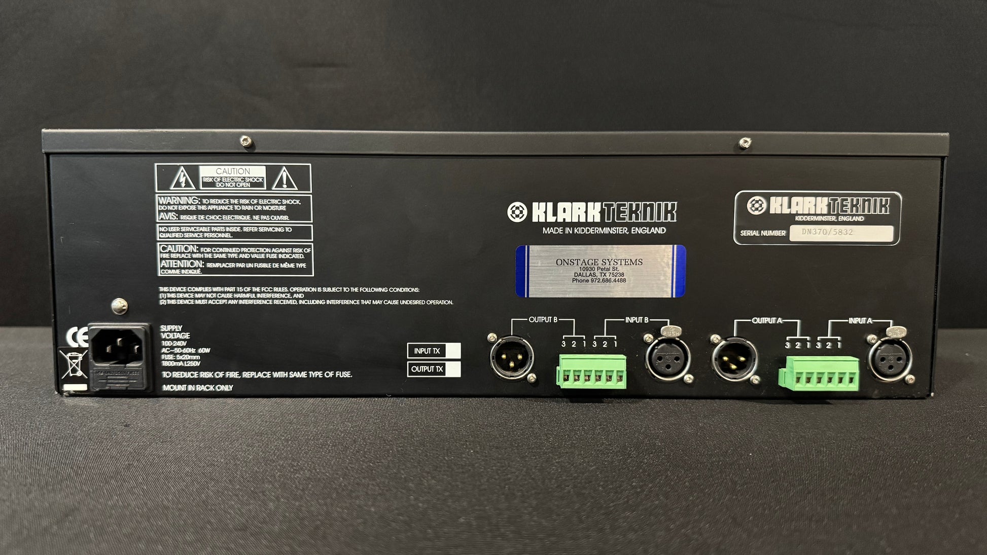 Klark Teknik DN370 Graphic Equalizer, Klark Teknik DN370, DN370 Graphic EQ, Klark Teknik EQ, DN370. We Sell Professional Audio Equipment. Audio Systems, Amplifiers, Consoles, Mixers, Electronics, Entertainment, Live Sound.