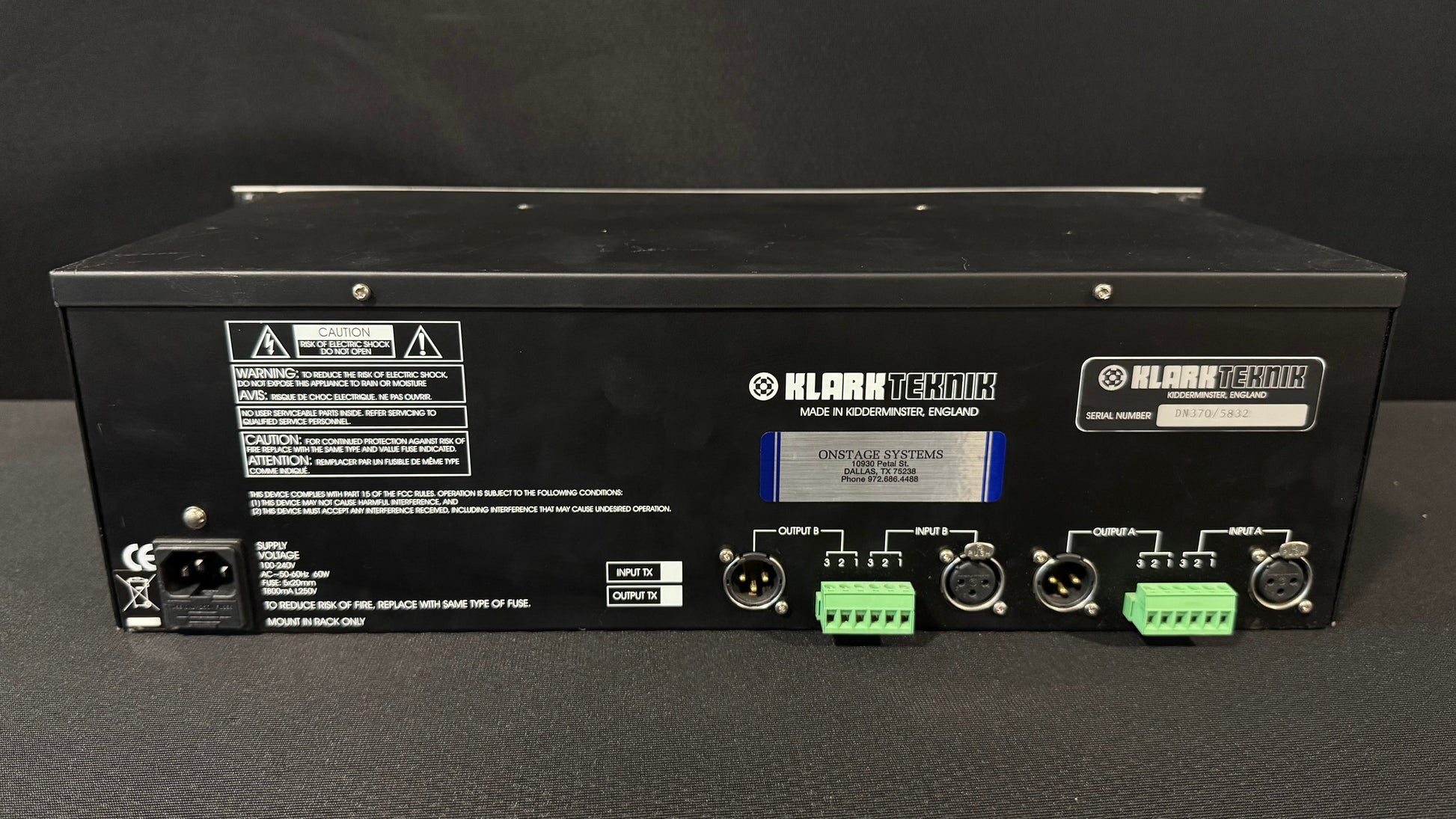 Klark Teknik DN370 Graphic Equalizer, Klark Teknik DN370, DN370 Graphic EQ, Klark Teknik EQ, DN370. We Sell Professional Audio Equipment. Audio Systems, Amplifiers, Consoles, Mixers, Electronics, Entertainment, Live Sound.