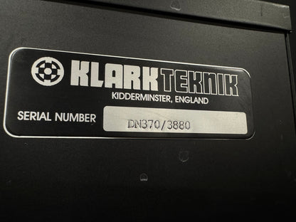 Klark Teknik DN370 Graphic Equalizer, Klark Teknik DN370, DN370 Graphic EQ, Klark Teknik EQ, DN370. We Sell Professional Audio Equipment. Audio Systems, Amplifiers, Consoles, Mixers, Electronics, Entertainment, Live Sound.
