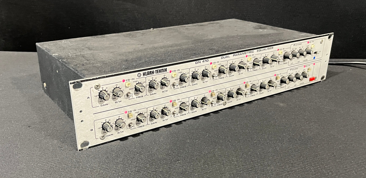 Klark Teknik DN-410 Dual Parametric Equaliser, Klark Teknik DN-410, Klark Teknik DN-410 Parametric EQ, Klark Teknik Parametric Equaliser, Klark Teknik DN410. We Sell Professional Audio Equipment. Audio Systems, Amplifiers, Consoles, Mixers, Electronics, Entertainment, Live Sound.