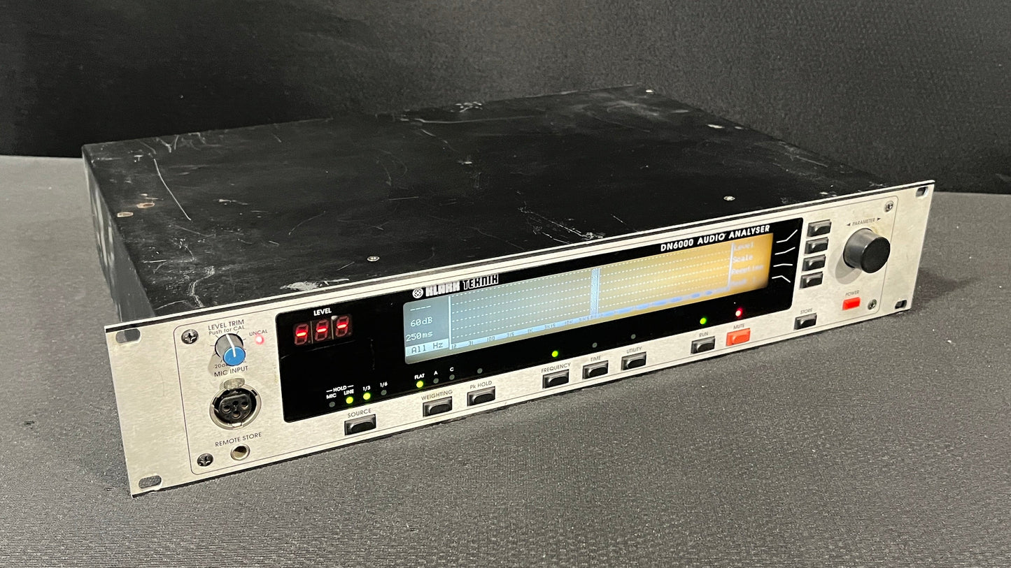Klark Teknik DN6000 Audio Analyser, Klark Teknik DN6000, DN6000 Audio Analyser, Klark Teknik Audio Analyzer, Klark Teknik Real-Time Audio Analyzer. We Sell Professional Audio Equipment. Audio Systems, Amplifiers, Consoles, Mixers, Electronics, Entertainment, Live Sound.
