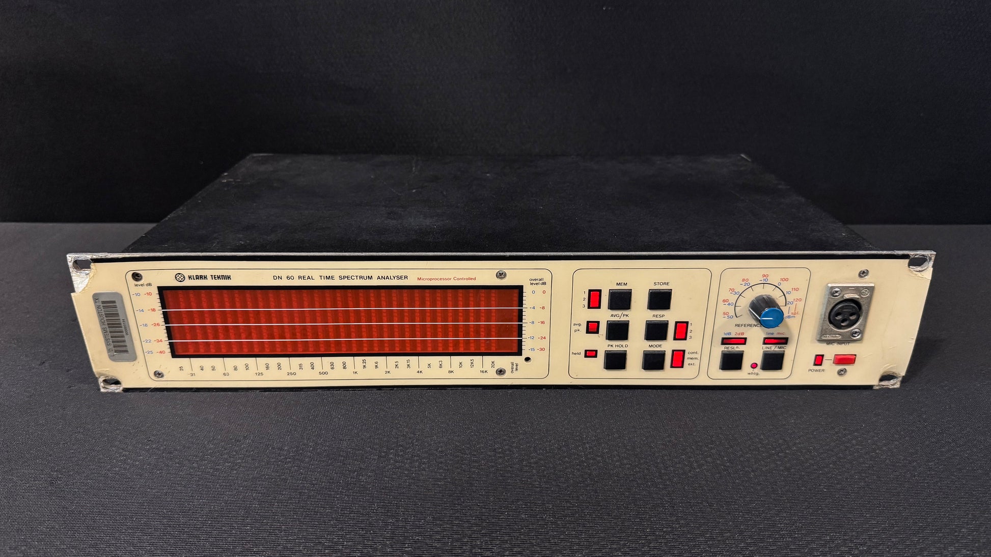 Klark Teknik DN60 Real Time Spectrum Analyser, Klark Teknik DN60, Klark Teknik Audio Analyzer, DN60 Spectrum Analyser, Klark Teknik DN 60. We Sell Professional Audio Equipment. Audio Systems, Amplifiers, Consoles, Mixers, Electronics, Entertainment, Live Sound.