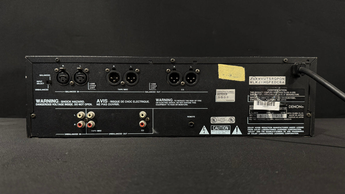 Denon DN-T620 Back