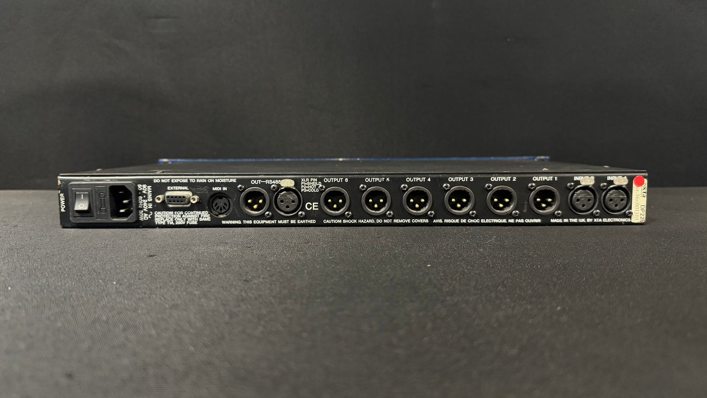 XTA DP226 Speaker Management System, XTA DP226 Speaker Management System, DSP Based Audio Processor, XTA Speaker Management System, XTA DSP Based Audio Processor. We Sell Professional Audio Equipment. Audio Systems, Amplifiers, Consoles, Mixers, Electronics, Entertainment, Live Sound.