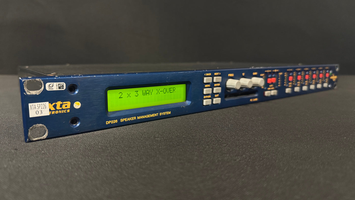 XTA DP226 Speaker Management System, XTA DP226 Speaker Management System, DSP Based Audio Processor, XTA Speaker Management System, XTA DSP Based Audio Processor. We Sell Professional Audio Equipment. Audio Systems, Amplifiers, Consoles, Mixers, Electronics, Entertainment, Live Sound.