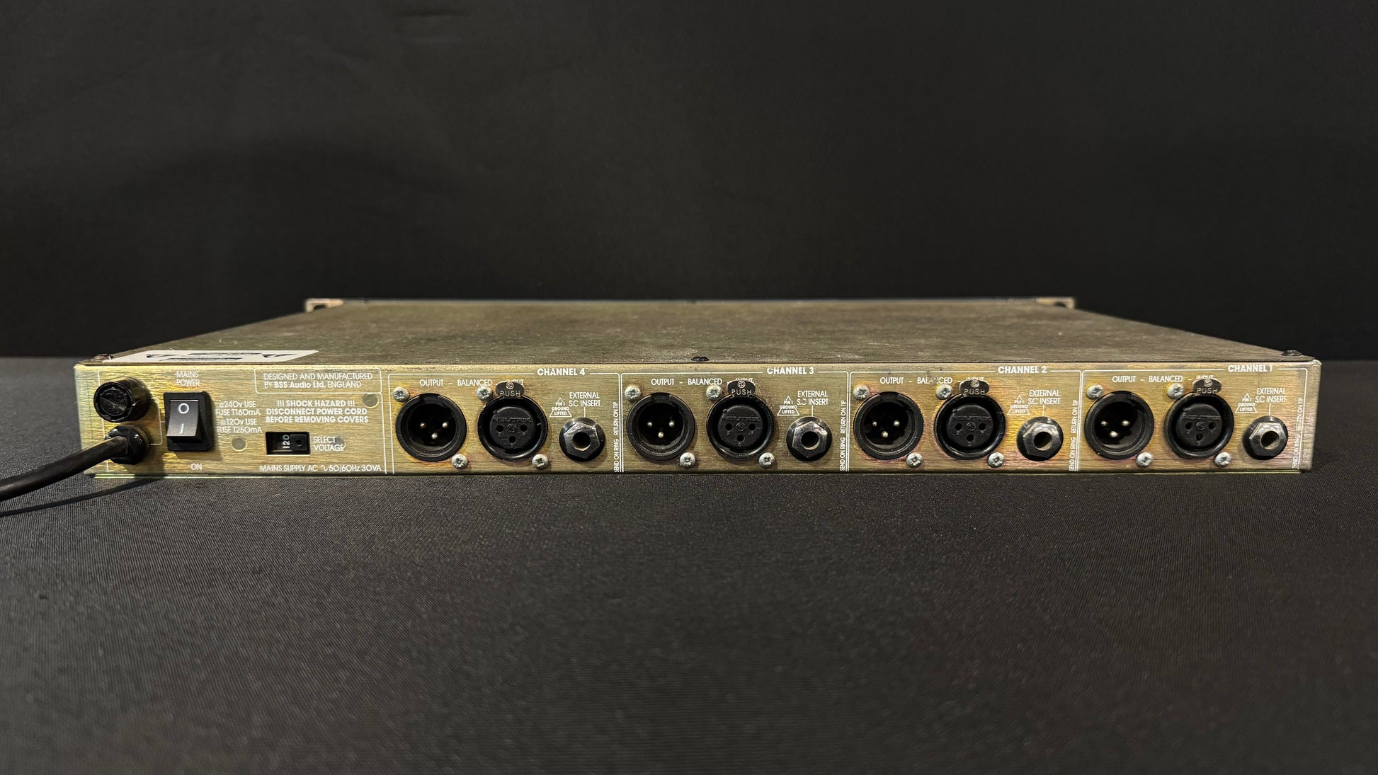 BSS DPR-404 Quad Compressor/De-Esser, BSS DPR-404, BSS DPR-404 Quad Compressor, DPR-404, BSS Compressor. We Sell Professional Audio Equipment. Audio Systems, Amplifiers, Consoles, Mixers, Electronics, Entertainment, Live Sound.
