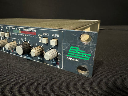 BSS DPR-404 Quad Compressor/De-Esser, BSS DPR-404, BSS DPR-404 Quad Compressor, DPR-404, BSS Compressor. We Sell Professional Audio Equipment. Audio Systems, Amplifiers, Consoles, Mixers, Electronics, Entertainment, Live Sound.
