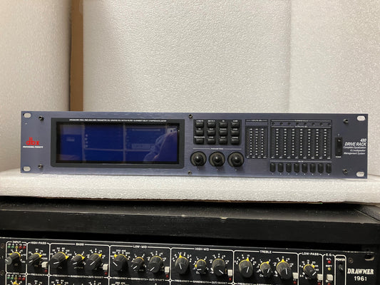 Used DBX Drive Rack 480T, With Output Transformer Option for Sale. We Sell Professional Audio Equipment. Audio Systems, Amplifiers, Consoles, Mixers, Electronics, Entertainment and Live Sound.