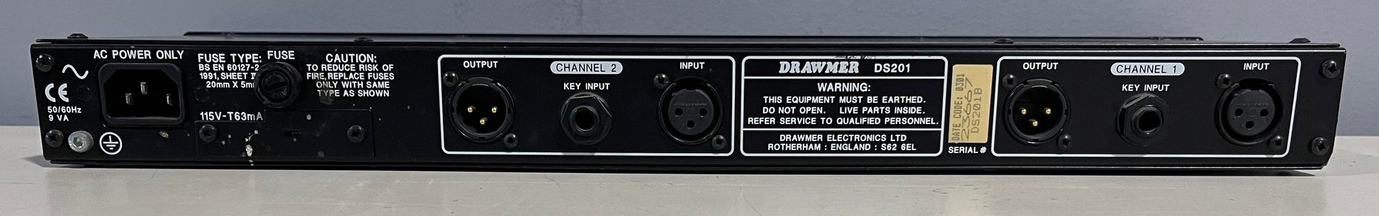 Drawmer DS201 Dual Channel Noise Gate, Drawmer DS201, Drawmer Noise Gate, Drawmer Dual Channel, Drawmer Effects. We Sell Professional Audio Equipment. Audio Systems, Amplifiers, Consoles, Mixers, Electronics, Entertainment, Live Sound.
