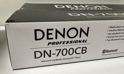 Denon DN-700CB, Denon CD Player, Denon Network Media Bluetooth Player, DN-700CB CD Bluetooth Player, CD and Bluetooth Media Player, We Sell Professional Audio Equipment. Audio Systems, Amplifiers, Consoles, Mixers, Electronics, Entertainment, Live Sound