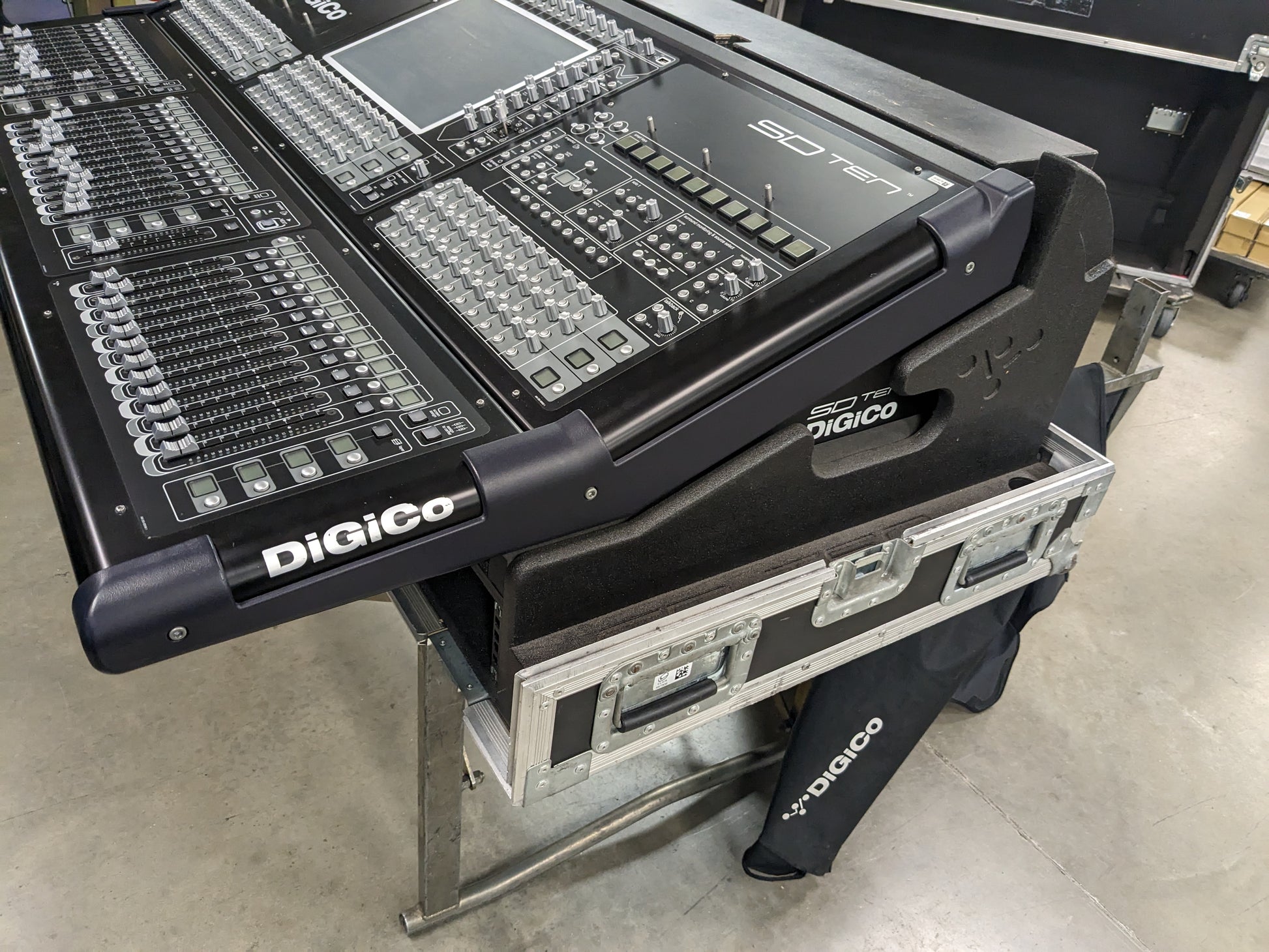 Used DiGiCo SD10 Surface, Used DiGiCo SD10 Console, Used DiGiCo SD Rack, SD10 Road Case, SD10 Touring Case, DiGiCo SD10 Fiber Cables, DiGiCo SD10 HMA Cables, We Sell Professional Audio Equipment. Audio Systems, Amplifiers, Consoles, Mixers, Electronics, Entertainment, Live Sound.