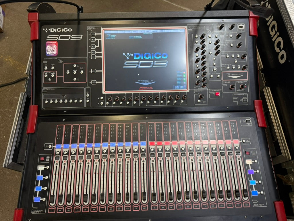 DiGiCo SD9 Console Madi Only, DiGiCo SD9 with D2 Rack, DiGiCo SD9 Madi Package, Used DiGiCo SD9 Mixing Desk, Small DiGiCo Console, We Sell Professional Audio Equipment. Audio Systems, Amplifiers, Consoles, Mixers, Electronics, Entertainment, Live Sound