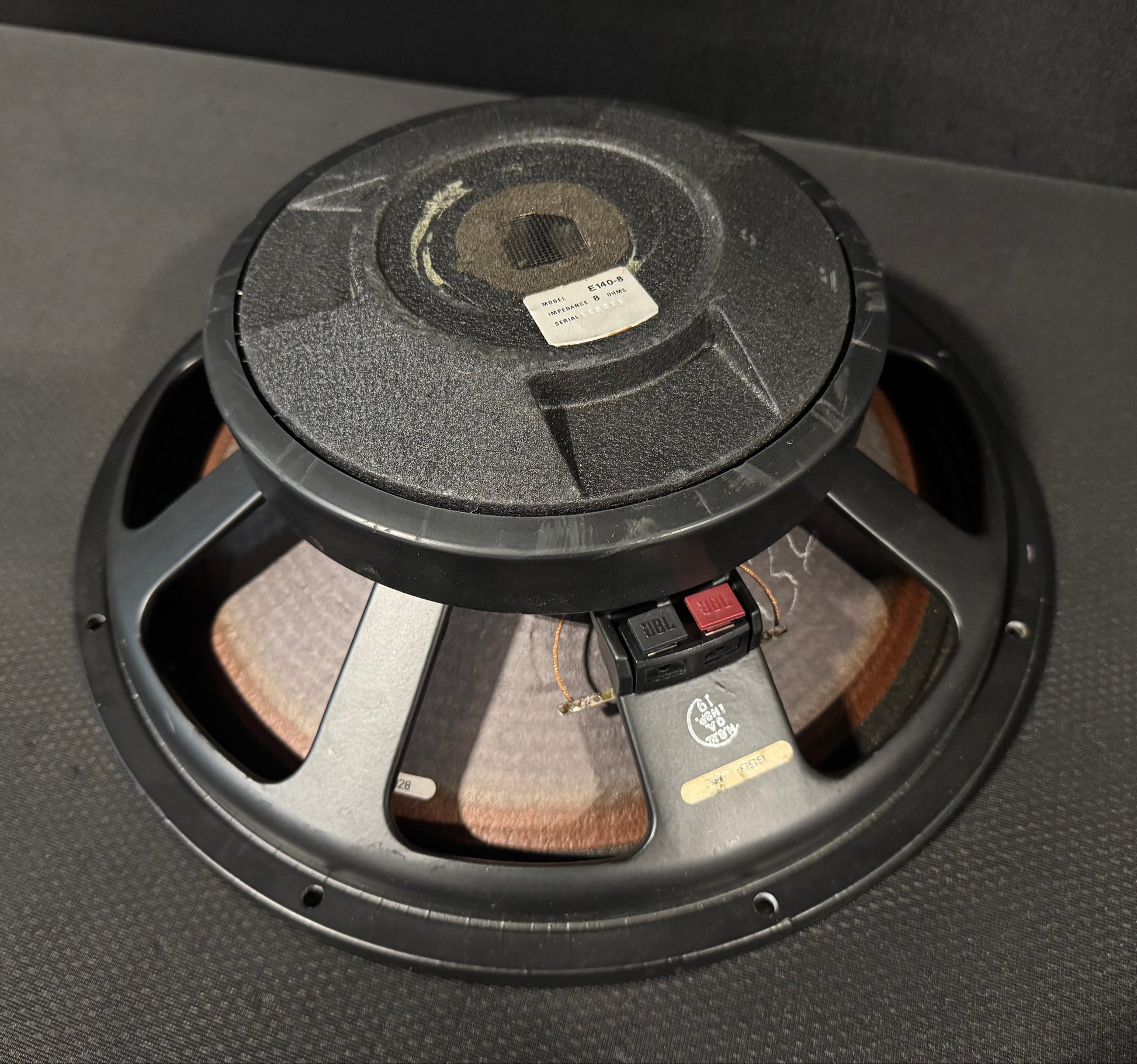 JBL E140-8 Low Frequency Subwoofer, JBL 15" Subwoofer, JBL E140-8 15" Subwoofer, JBL E140, JBL E-140 15”. We Sell Professional Audio Equipment. Audio Systems, Amplifiers, Consoles, Mixers, Electronics, Entertainment, Live Sound.