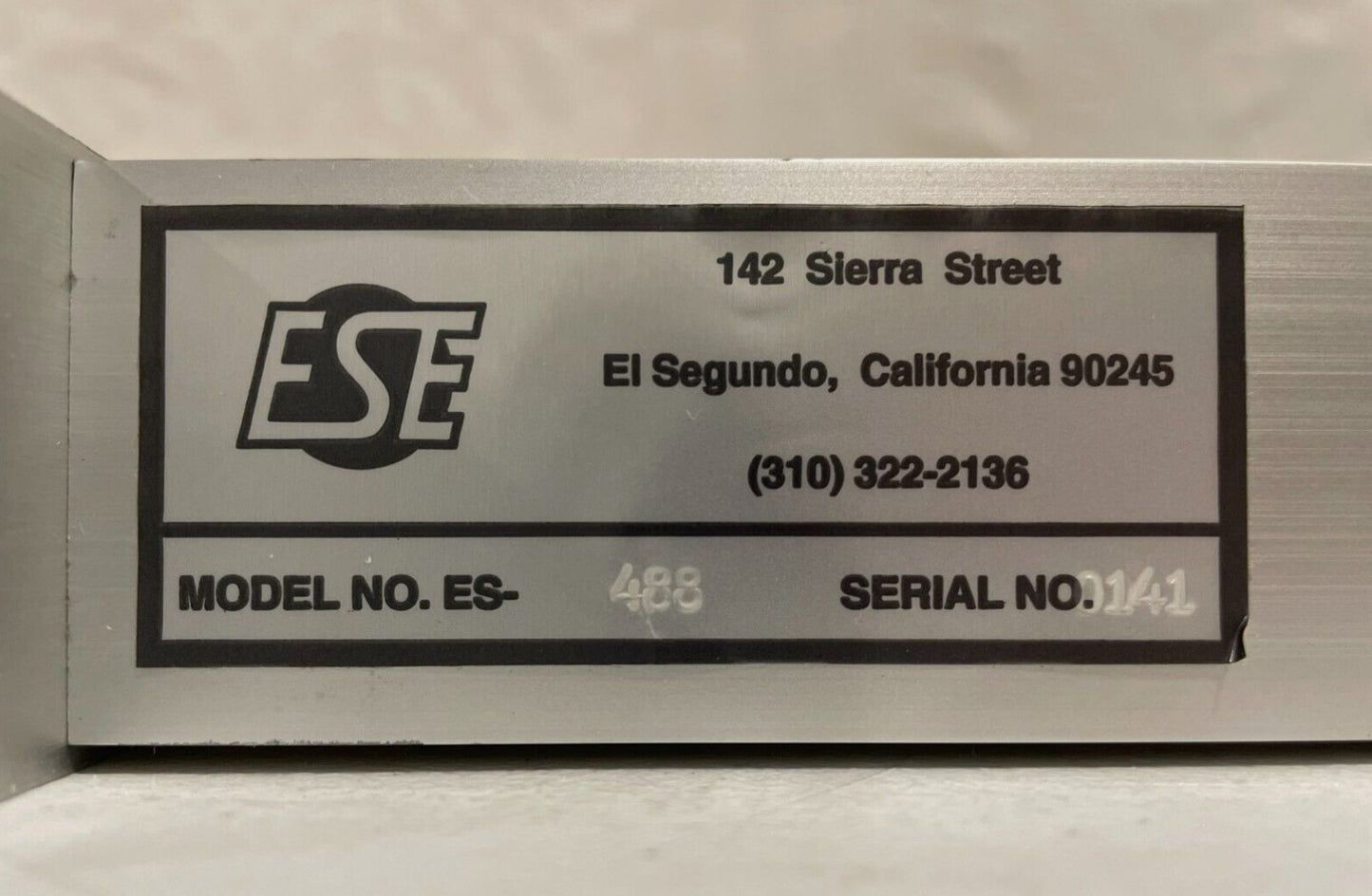 ESE ES-488 SMPTE Timecode Generator / Reader / Inserter. 					We Sell Professional Audio Equipment. Audio Systems, Amplifiers, Consoles, Mixers, Electronics, Entertainment, Sound, Live.