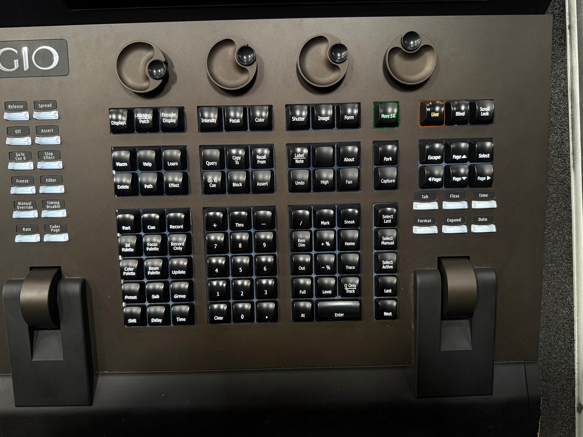 ETC Lighting Desk, ETC Lighting Console, ETC Gio4k Lighting Console, ETC Gio4k Lighting Console, ETC Gio 4k. We Sell Professional Audio Equipment. Audio Systems, Amplifiers, Consoles, Mixers, Electronics, Entertainment, Live Sound.