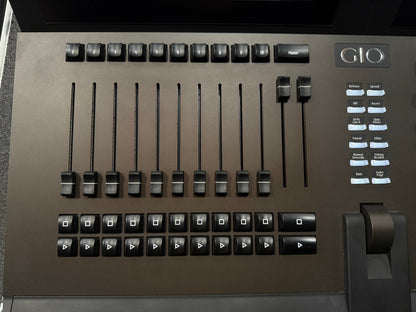 ETC Lighting Desk, ETC Lighting Console, ETC Gio4k Lighting Console, ETC Gio4k Lighting Console, ETC Gio 4k. We Sell Professional Audio Equipment. Audio Systems, Amplifiers, Consoles, Mixers, Electronics, Entertainment, Live Sound.