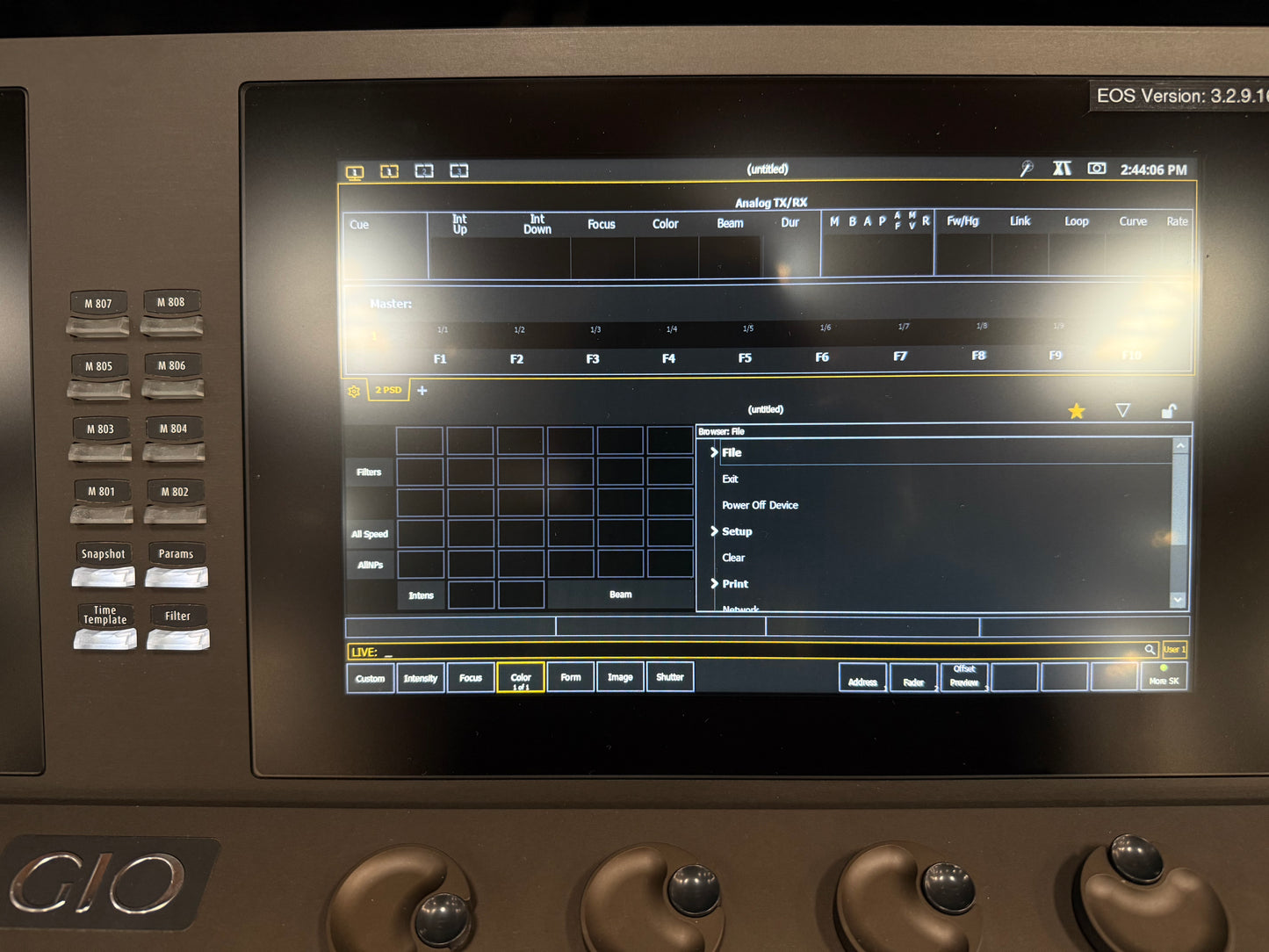 ETC Lighting Desk, ETC Lighting Console, ETC Gio4k Lighting Console, ETC Gio4k Lighting Console, ETC Gio 4k. We Sell Professional Audio Equipment. Audio Systems, Amplifiers, Consoles, Mixers, Electronics, Entertainment, Live Sound.