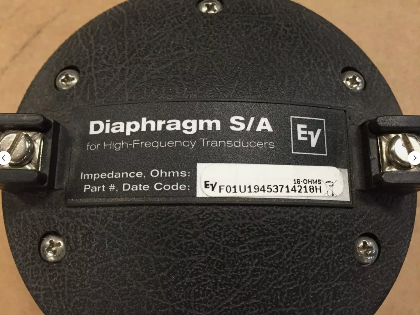 EV ND6 3" High Frequency Neodymium Transducer_16ohm_Pair. We Sell Professional Audio Equipment. Audio Systems, Amplifiers, Consoles, Mixers, Electronics, Entertainment and Live Sound.