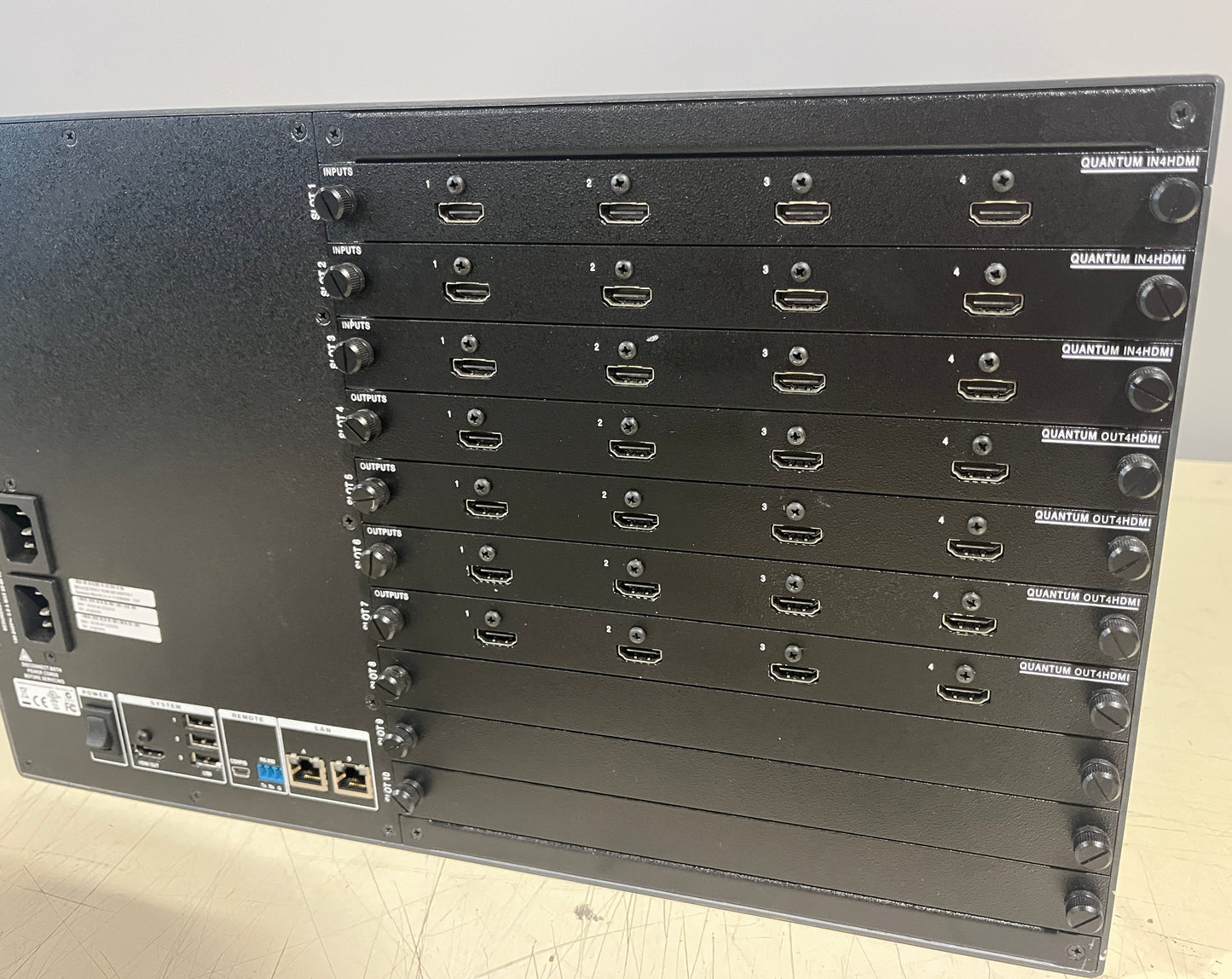 Extron Quantum Ultra 610 Videowall Processor, Extron Quantum Ultra 610, Extron Videowall Processor, Quantum IN4HDMI Cards, Quantum OUT4HDMI Cards, Quantum Ultra 610. We Sell Professional Audio Equipment. Audio Systems, Amplifiers, Consoles, Mixers, Electronics, Entertainment, Live Sound.