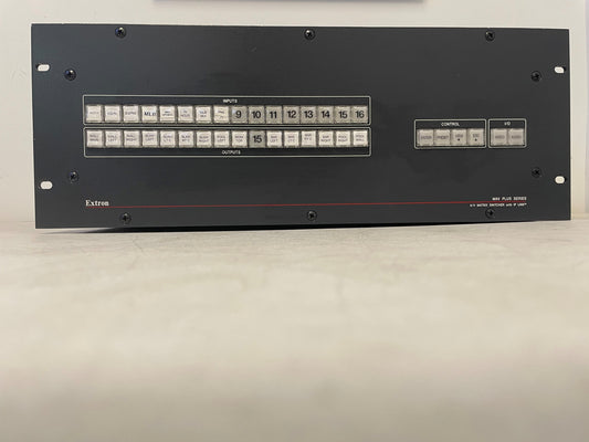 Used Extron MAV Plus 1616 HDA AV Matrix Switcher for Sale. We Sell Professional Audio Equipment. Audio Systems, Amplifiers, Consoles, Mixers, Electronics, Entertainment and Live Sound.