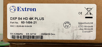 Extron DXP 84 HD 4K Plus HDMI Digital Crosspoint Matrix Switcher, Extron HDMI Digital Crosspoint Matrix Switcher, Extron Matrix Switcher, We Sell Professional Audio Equipment. Audio Systems, Amplifiers, Consoles, Mixers, Electronics, Entertainment, Live Sound.