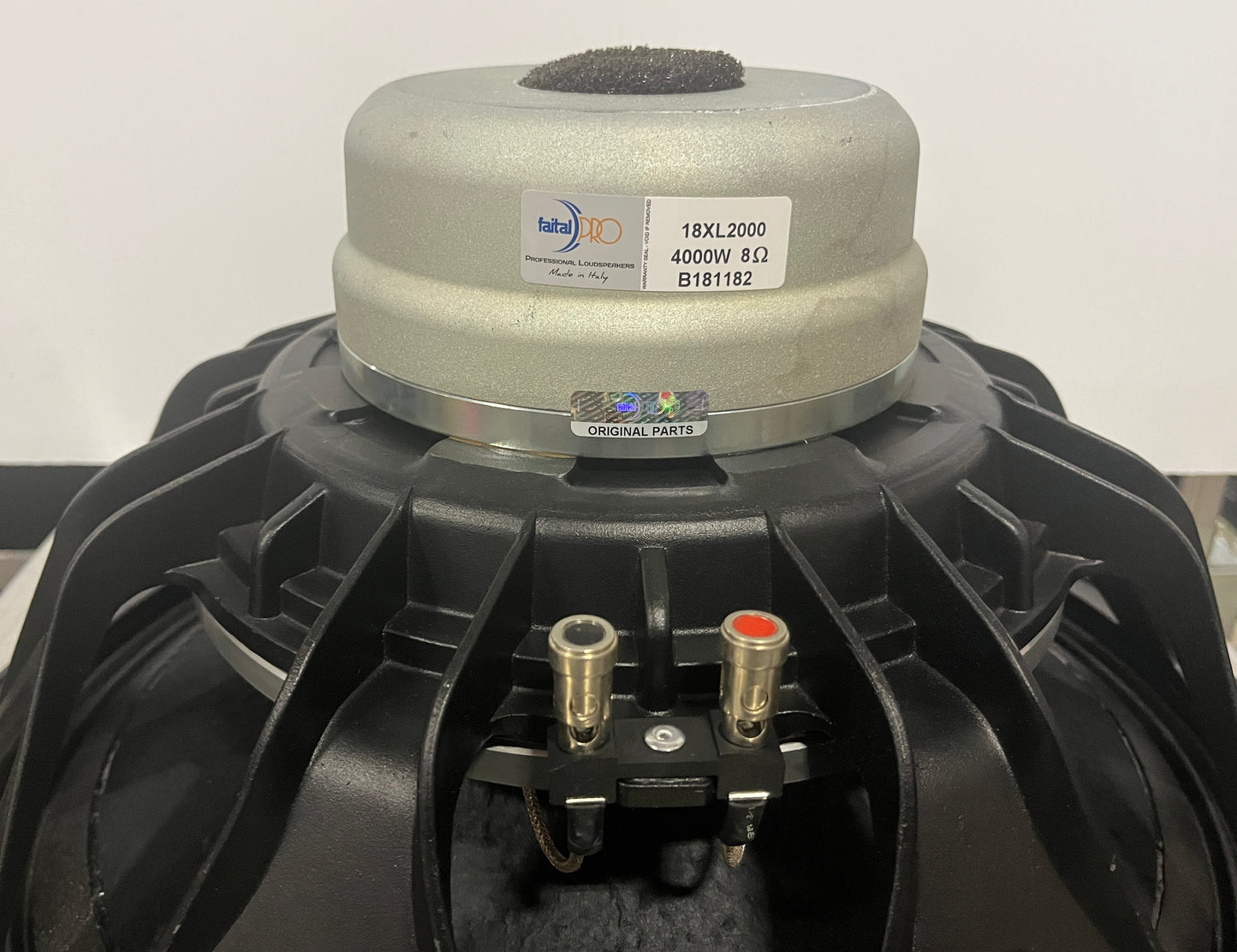 Faital Pro 18X2000, Faital Pro 18XL2000 Neodymium Woofer, Faital Pro 8 Ohm Woofer, We Sell Professional Audio Equipment. Audio Systems, Amplifiers, Consoles, Mixers, Electronics, Entertainment, Live Sound