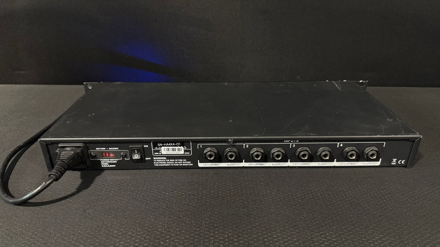 Elite Core HA4x4 4 Channel Headphone Amplifier, Elite Core HA4x4, Elite Core Audio HA4x4, Elite Core Audio Headphone Amp, Elite Core Headphone Amplifier. We Sell Professional Audio Equipment. Audio Systems, Amplifiers, Consoles, Mixers, Electronics, Entertainment, Live Sound.