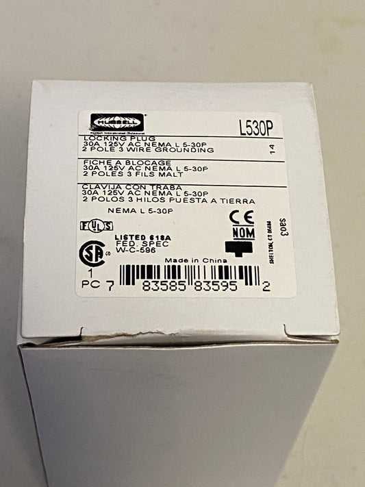 Hubbell Twist Lock Connector, Hubbell 30A Connector, Hubbell L5-30 Connector, Hubbell L530P Connector, Hubbell NEMA, We Sell Professional Audio Equipment. Audio Systems, Amplifiers, Consoles, Mixers, Electronics, Entertainment, Live Sound. 