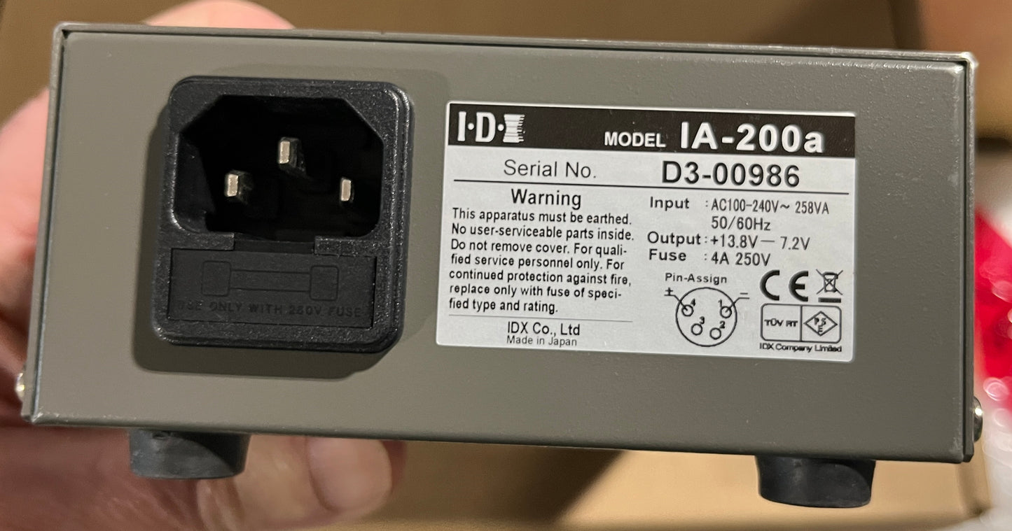 IDX IA-200a Dual Channel Camera DC Power Unit Supply (13.8V 7.2A), IDX IA-200a, IDX Camera Power Supply, Dual Channel DC Power Unit, IDX IA-200a DC Power. We Sell Professional Audio Equipment. Audio Systems, Amplifiers, Consoles, Mixers, Electronics, Entertainment, Live Sound.