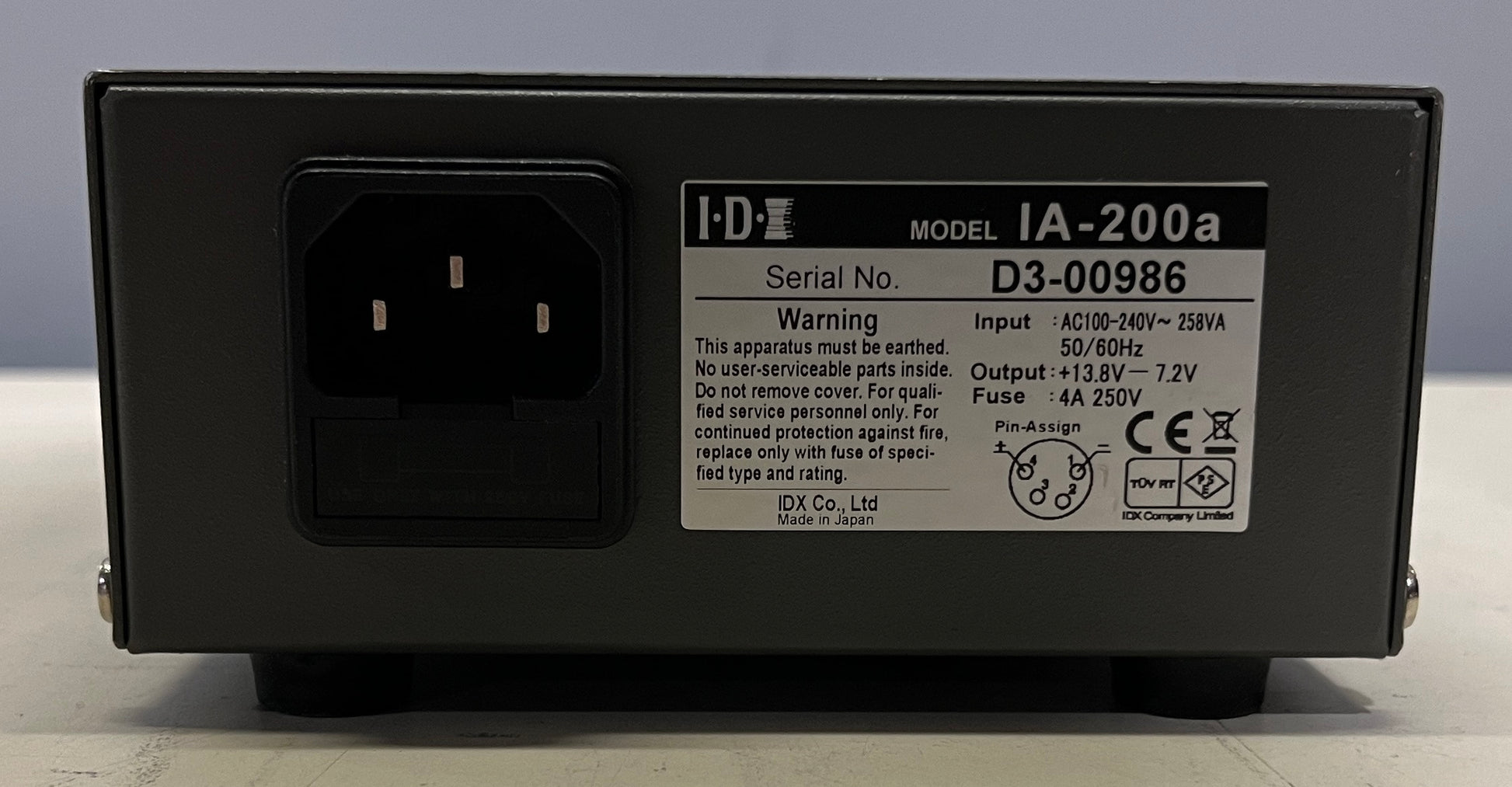 IDX IA-200a Dual Channel Camera DC Power Unit Supply (13.8V 7.2A), IDX IA-200a, IDX Camera Power Supply, Dual Channel DC Power Unit, IDX IA-200a DC Power. We Sell Professional Audio Equipment. Audio Systems, Amplifiers, Consoles, Mixers, Electronics, Entertainment, Live Sound.
