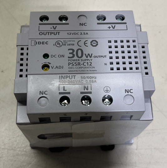 IDEC PS5R-C12 Power Supply 30W, IDEC PS5R-C12, IDEC Power Supply, PS5R-C12, IDEC 30W Power Supply. We Sell Professional Audio Equipment. Audio Systems, Amplifiers, Consoles, Mixers, Electronics, Entertainment, Live Sound.