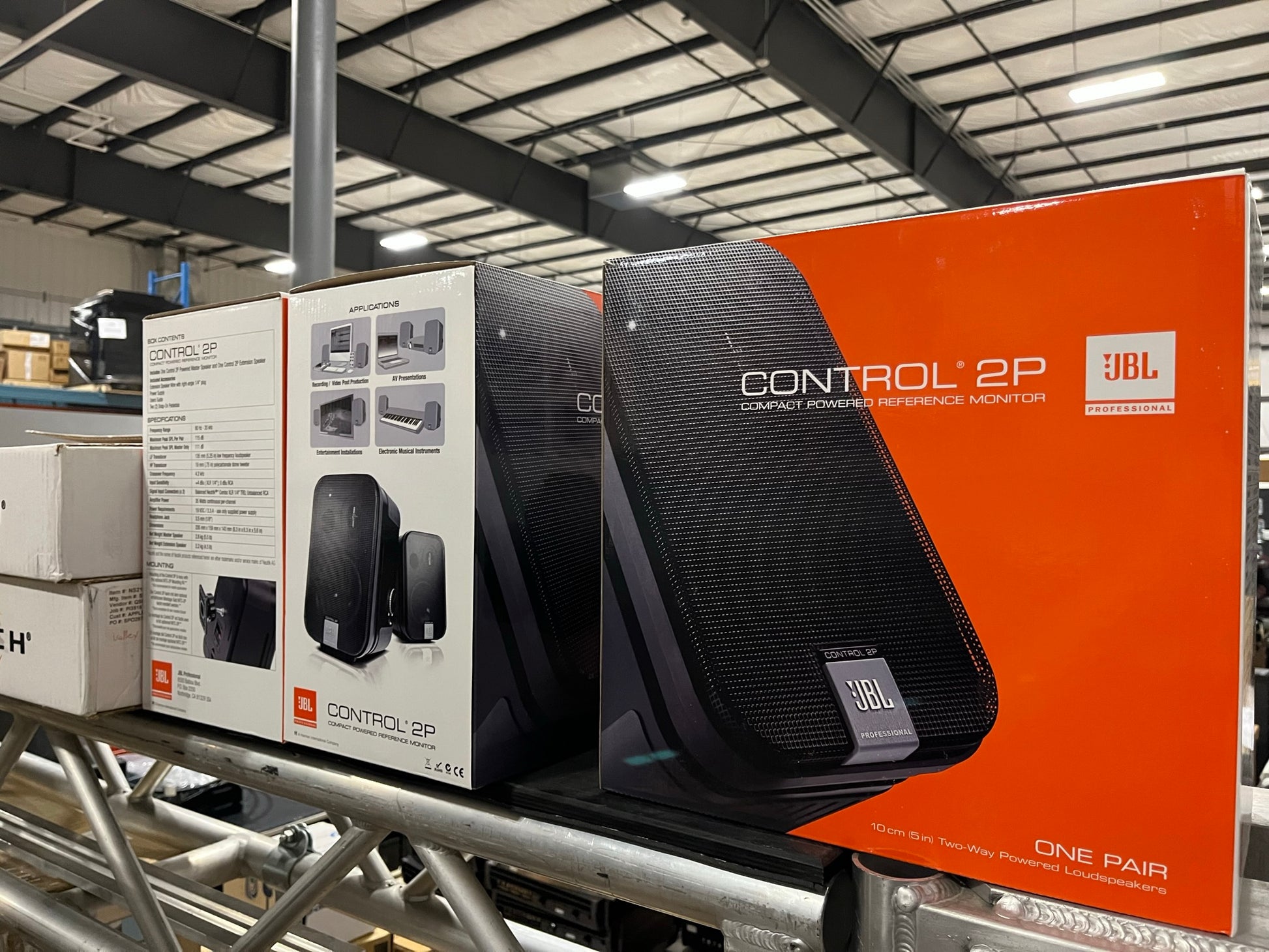 New JBL Control 2P Compact Powered Reference Monitors, New In Box for Sale. 					We Sell Professional Audio Equipment. Audio Systems, Amplifiers, Consoles, Mixers, Electronics, Entertainment, Sound, Live.