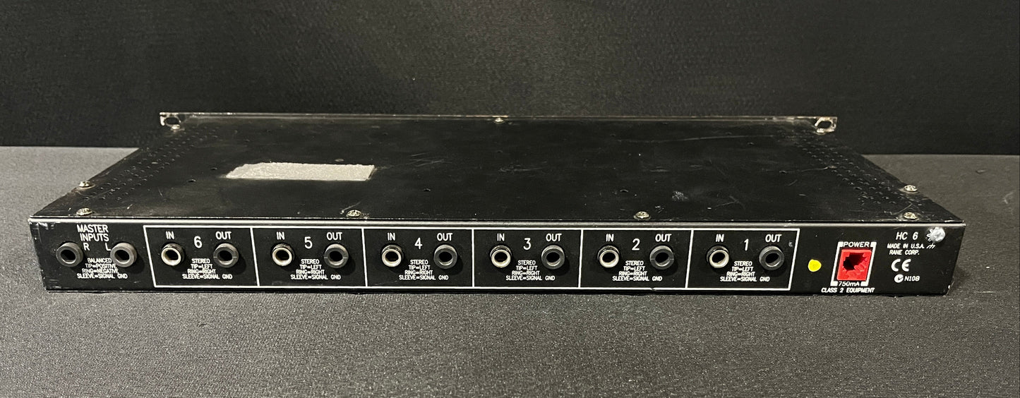 Rane HC6S 6-Channel Headphone Distribution Amplifier, Rane HC6S, Rane 6-Channel Headphone Amplifier, Rane Headphone Amp, Rane HC6S Amp. We Sell Professional Audio Equipment. Audio Systems, Amplifiers, Consoles, Mixers, Electronics, Entertainment, Live Sound.