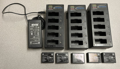 CrewCom Pliant Technologies Rechargeable Lithium-Polymer Batteries w/ Chargers