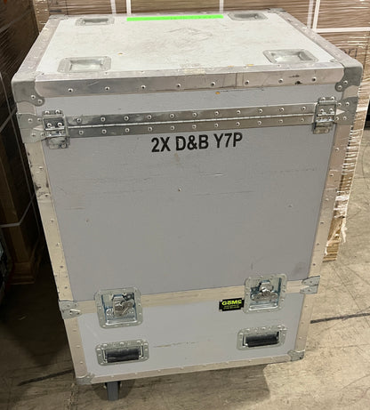Case for d&b Y7P Speaker, Dual Touring Case with Wheels for d&b Y7P Speakers, Road Flight Case for d&b Speakers, We Sell Professional Audio Equipment. Audio Systems, Amplifiers, Consoles, Mixers, Electronics, Entertainment, Live Sound.