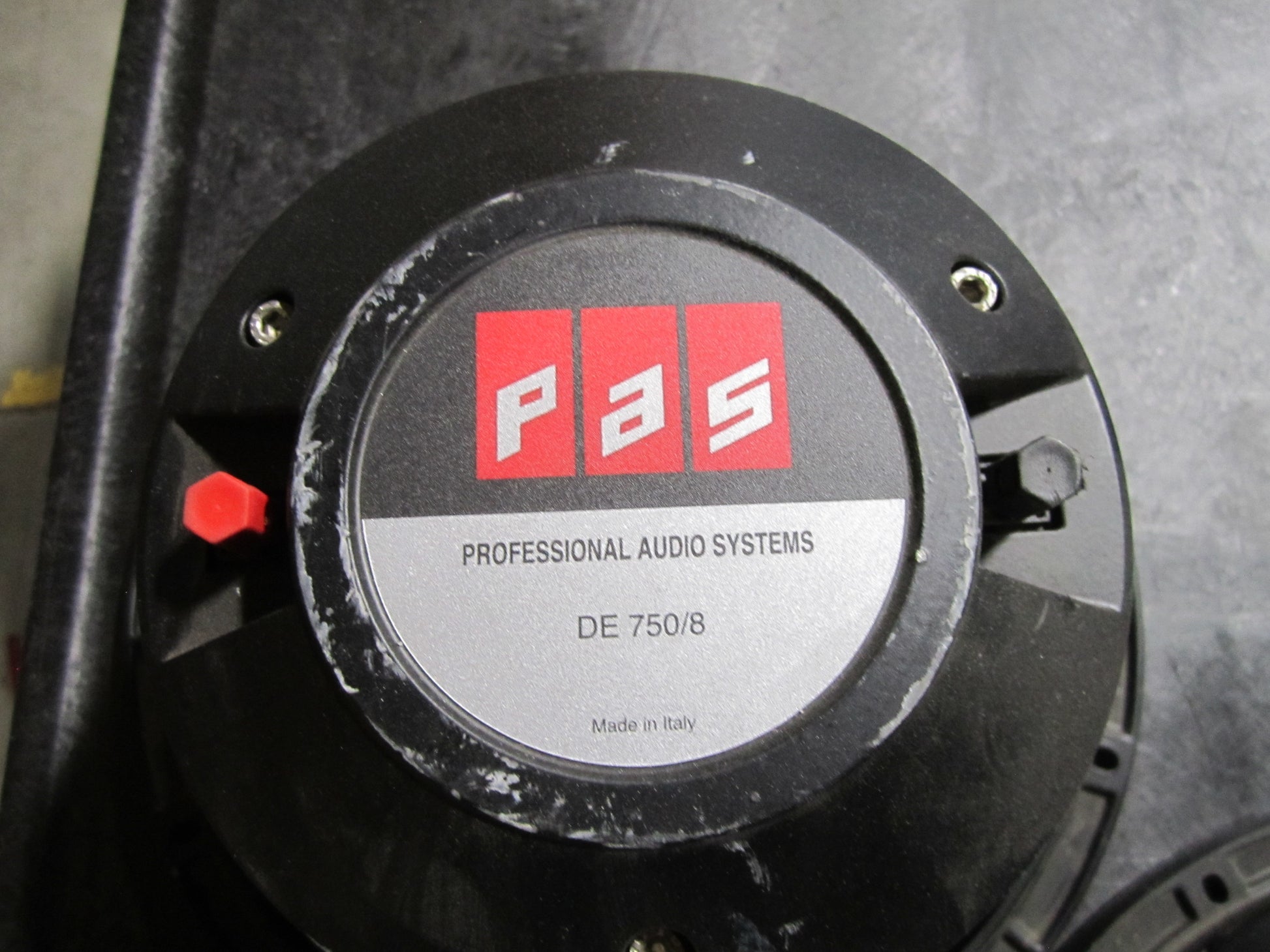 PAS DE750/8 15" Speaker, PAS DE750, DE750 15” Speaker, PAS Speakers, PAS DE750/8. We Sell Professional Audio Equipment. Audio Systems, Amplifiers, Consoles, Mixers, Electronics, Entertainment, Live Sound.
