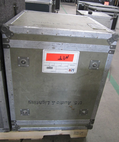 Road Flight Case, 12 Rack Units, Touring Case w/ Wheels