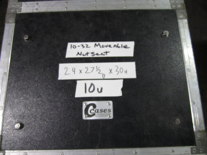 Road Flight Case, 10 Rack Units, Touring Case w/ Wheels