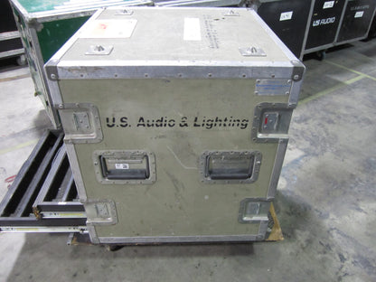 Road Flight Case, 8 Rack Units, Touring Case w/ Wheels and Drawers