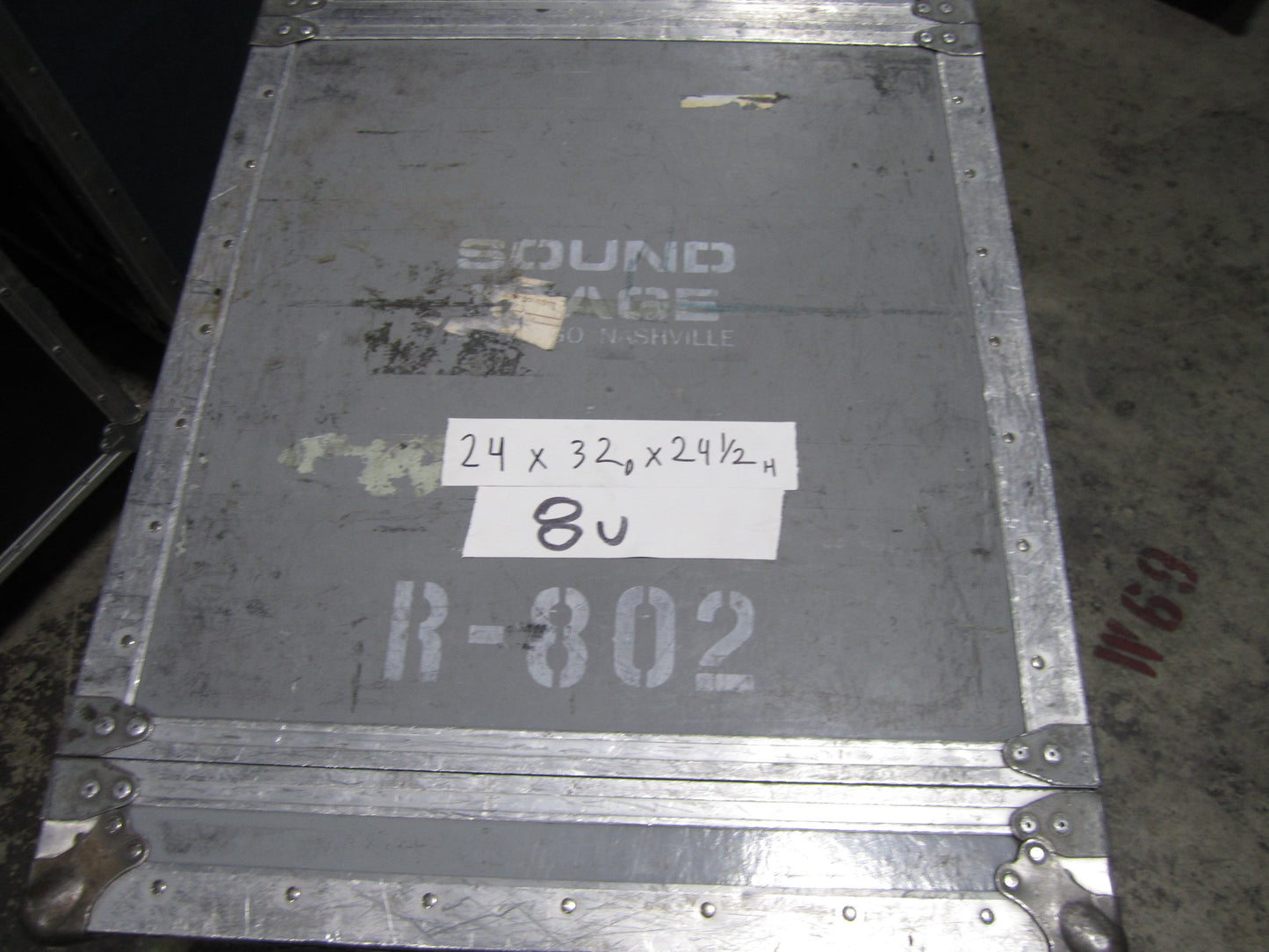 Road Flight Case, 8 Rack Units, Touring Case w/ Wheels