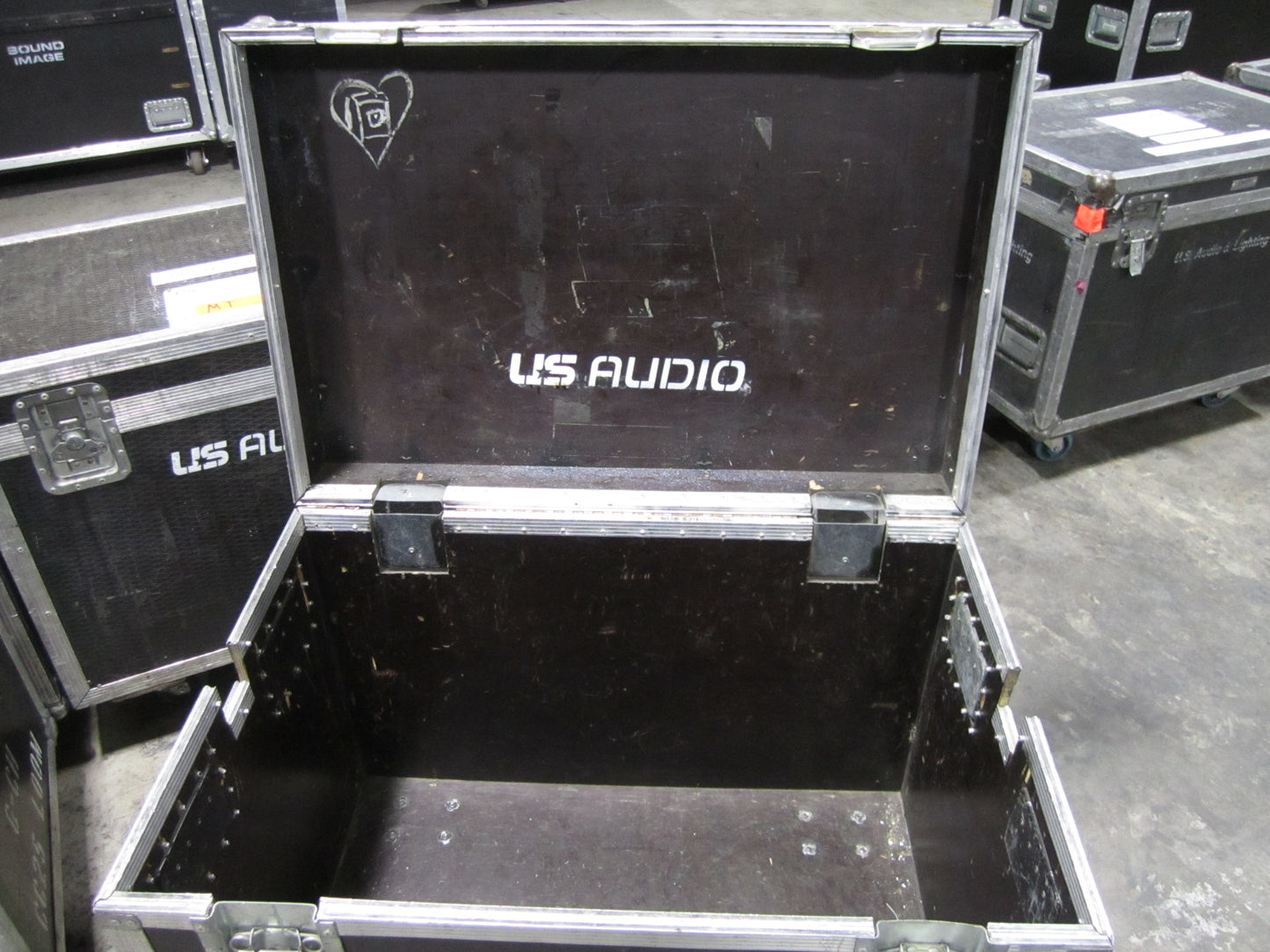 Road Case Trunk, Flight Case with Wheels, 34 1/2” x 23 1/2” x 31”