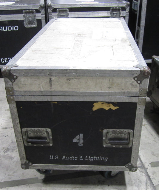 Road Case Trunk, Flight Case with Wheels, 49 1/2” x 25” x 28 1/2”