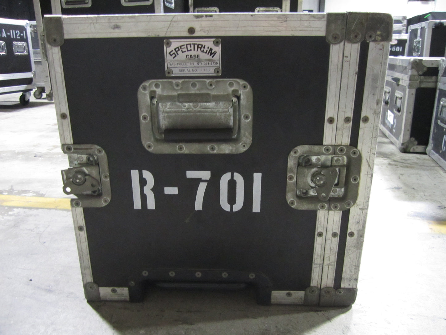 Road Flight Case 7RU Towing with Wheels and Retractable Handle