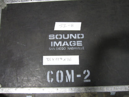 Road Case Trunk with Removable Divider, Flight Case, 36” x 22 1/2” x 16”