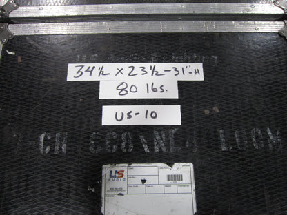 Road Case Trunk, Flight Case with Wheels, 34 1/2” x 23 1/2” x 31”