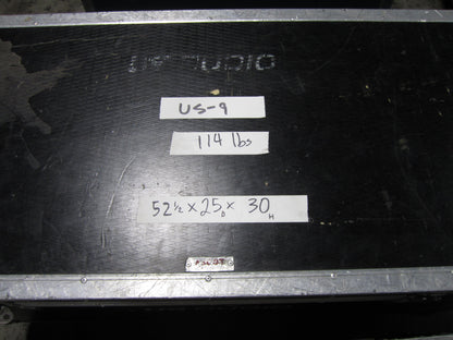 Road Case Trunk, Flight Case with Wheels, 52” x 25” x 30”