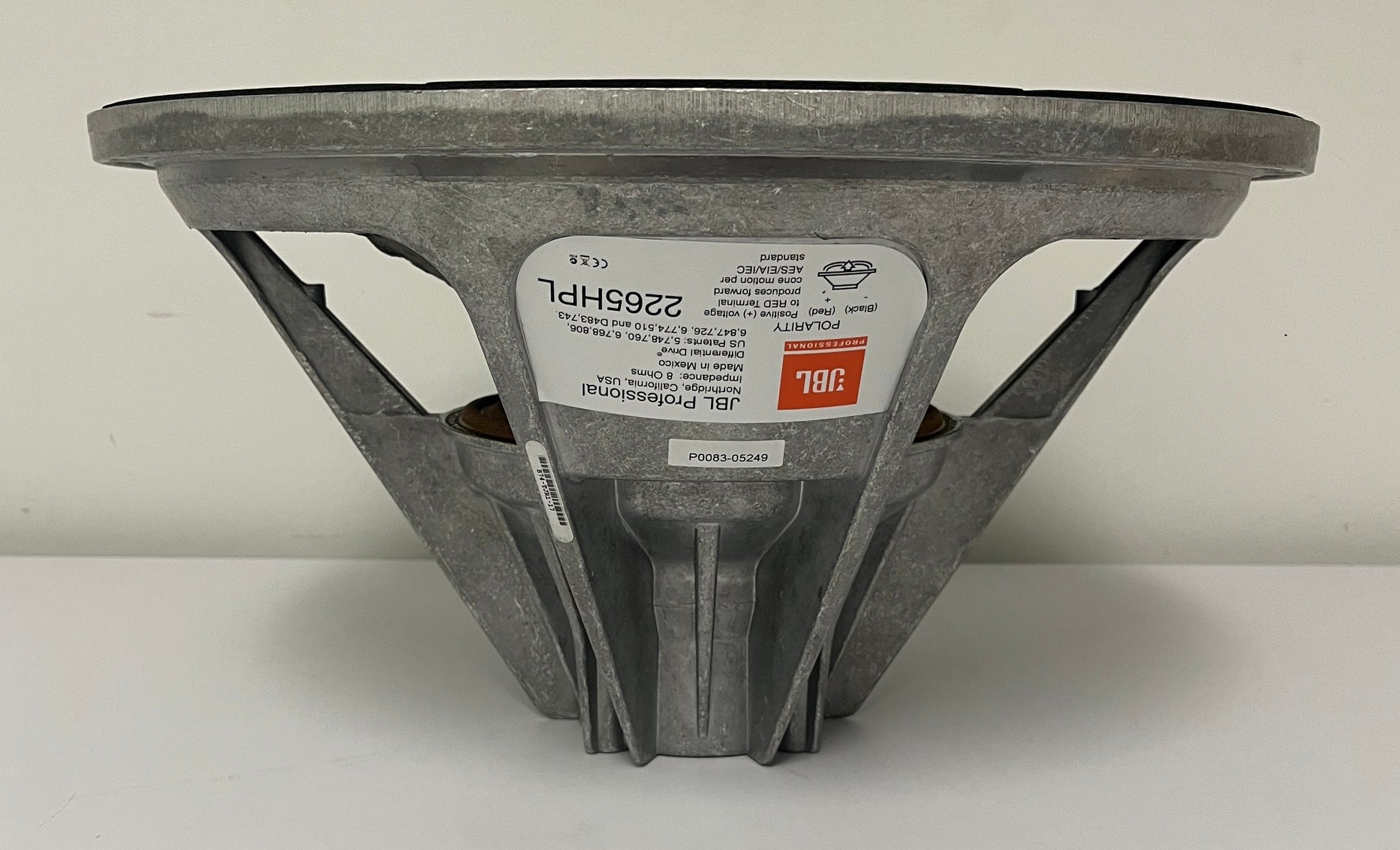 JBL 2265HPL 15" Subwoofer, JBL 2265HPL Subwoofer, 15" Subwoofer, JBL 15? Subwoofer, We Sell Professional Audio Equipment. Audio Systems, Amplifiers, Consoles, Mixers, Electronics, Entertainment, Live Sound