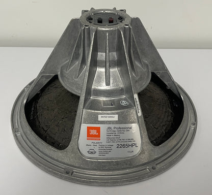 JBL 2265HPL 15" Subwoofer, JBL 2265HPL Subwoofer, 15" Subwoofer, JBL 15? Subwoofer, We Sell Professional Audio Equipment. Audio Systems, Amplifiers, Consoles, Mixers, Electronics, Entertainment, Live Sound