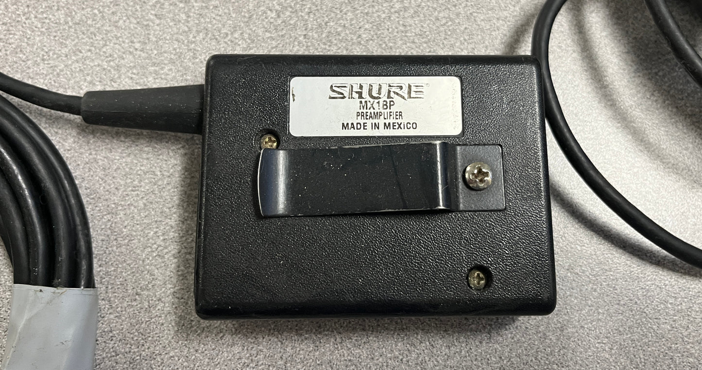 Shure MX1BP Microflex Wired Battery Powered Preamplifier, Lot of 6